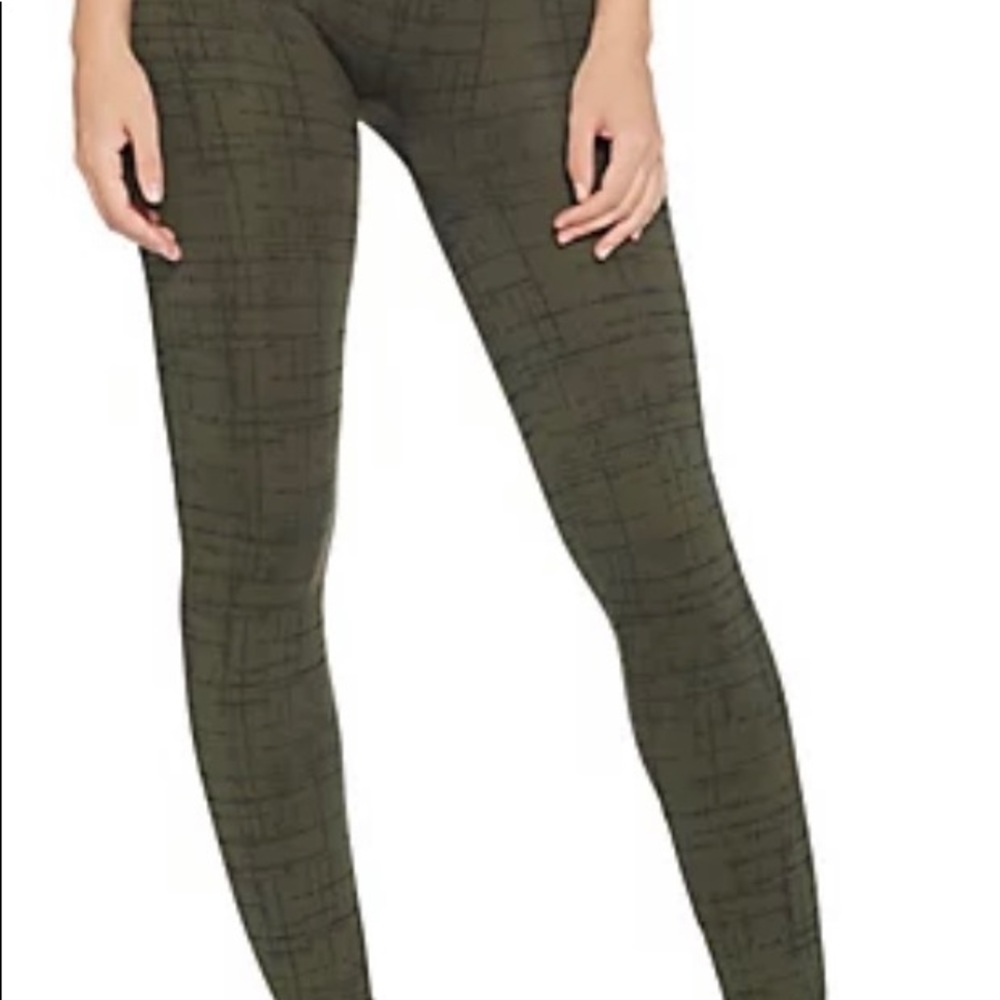 Never worn, Spanx Look at me Now, Olive Crosshatch Leggings